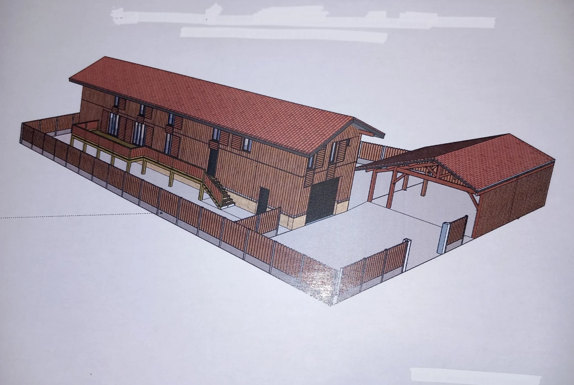 Belle maison passive rénovée avec 6 chambres à Auros, proche de Langon 