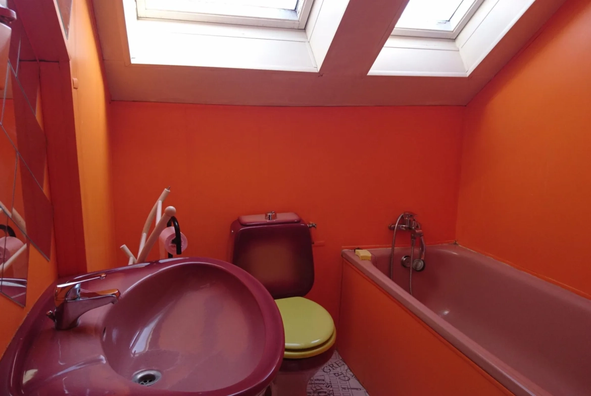 Appartement T2 à Belfort de 35 m² avec chauffage gaz, dernier étage 