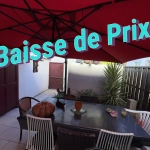Maison de ville avec cour plein sud, 4 chambres, proche centre-ville de Lezignan Corbieres