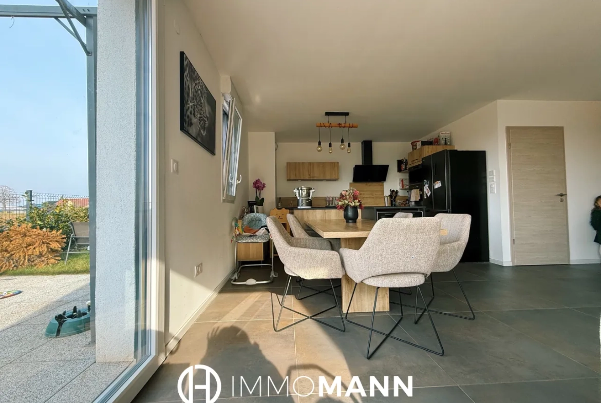 Superbe appartement en rez-de-jardin à Entzheim avec jardin privé de 129 m2 