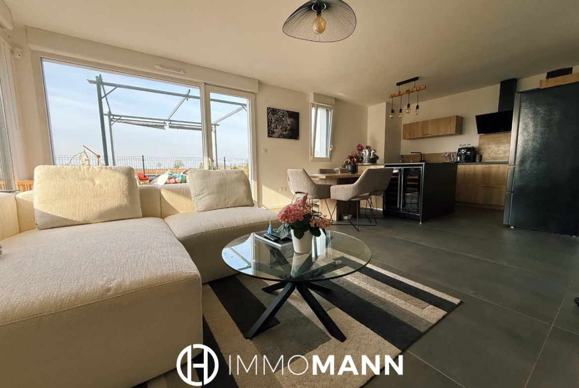 Superbe appartement en rez-de-jardin à Entzheim avec jardin privé de 129 m2 