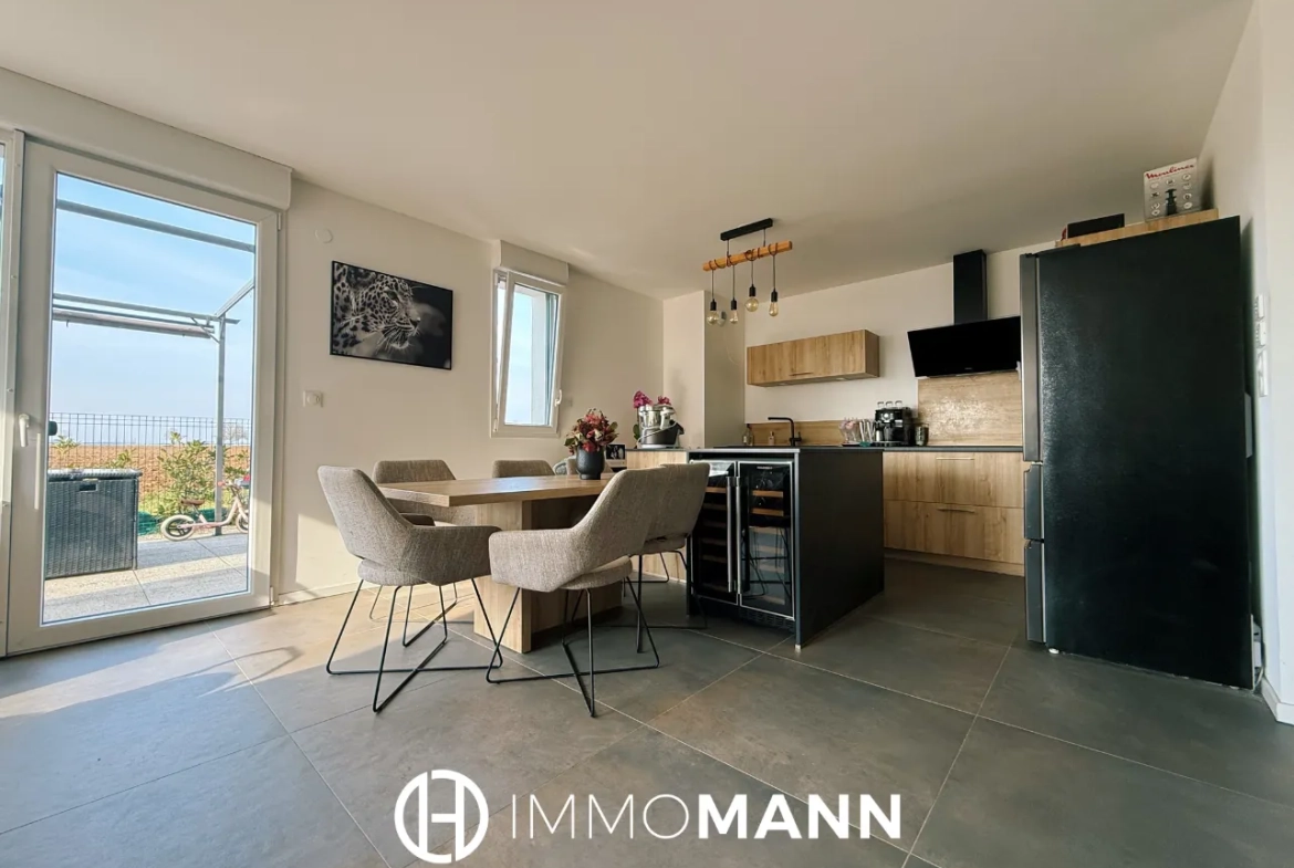 Superbe appartement en rez-de-jardin à Entzheim avec jardin privé de 129 m2 
