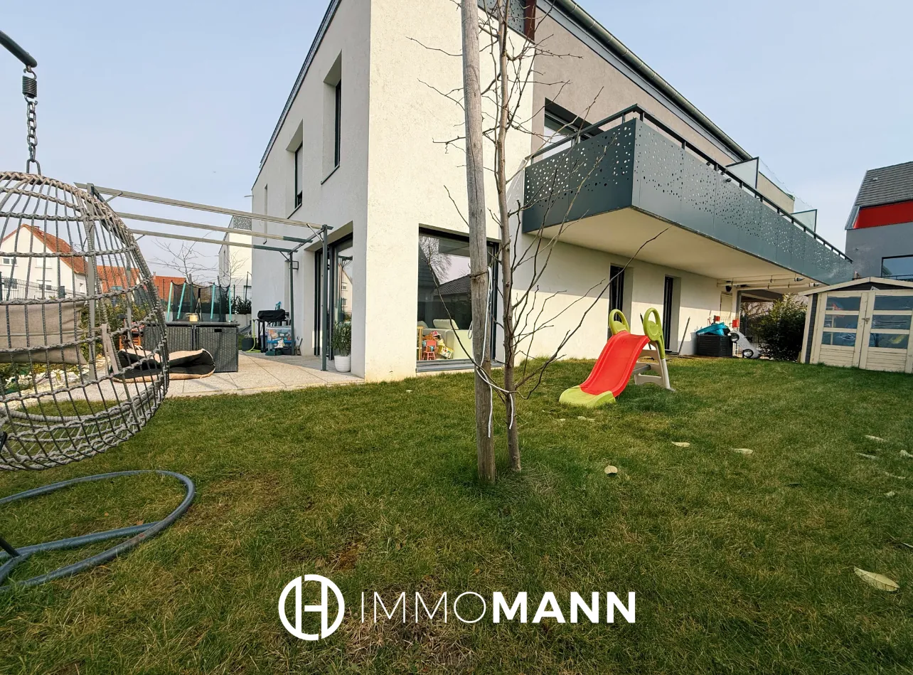 Superbe appartement en rez-de-jardin à Entzheim avec jardin privé de 129 m2 