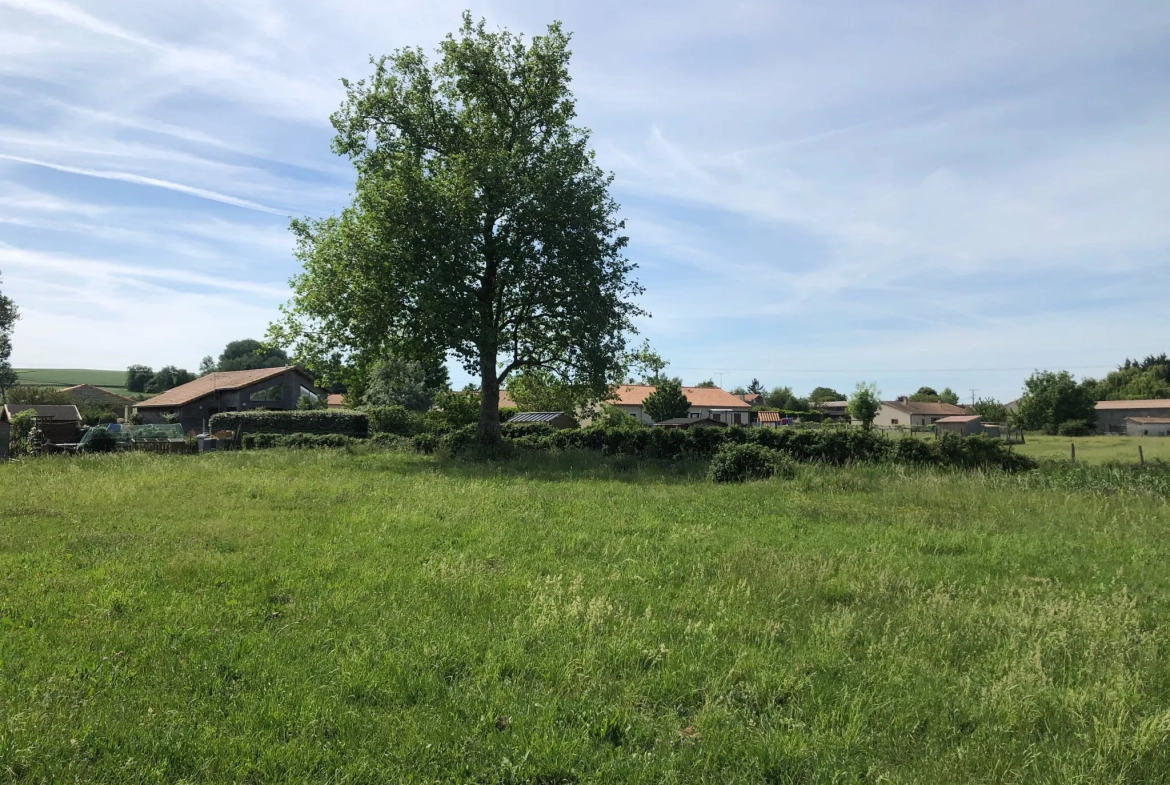 Terrain à bâtir à Chouppes (86110) – Vue dégagée et viabilisé 