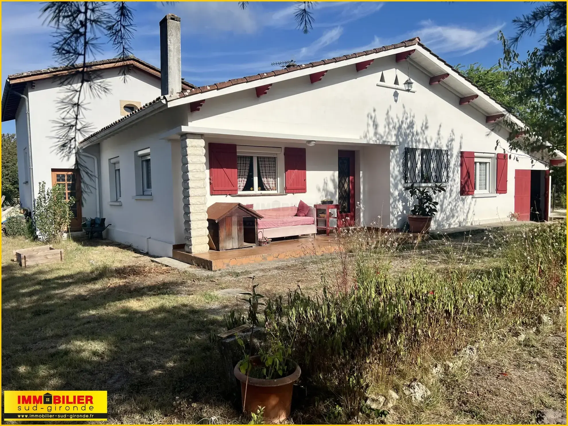 Belle maison familiale à Landiras avec jardin clos, proche des commodités 