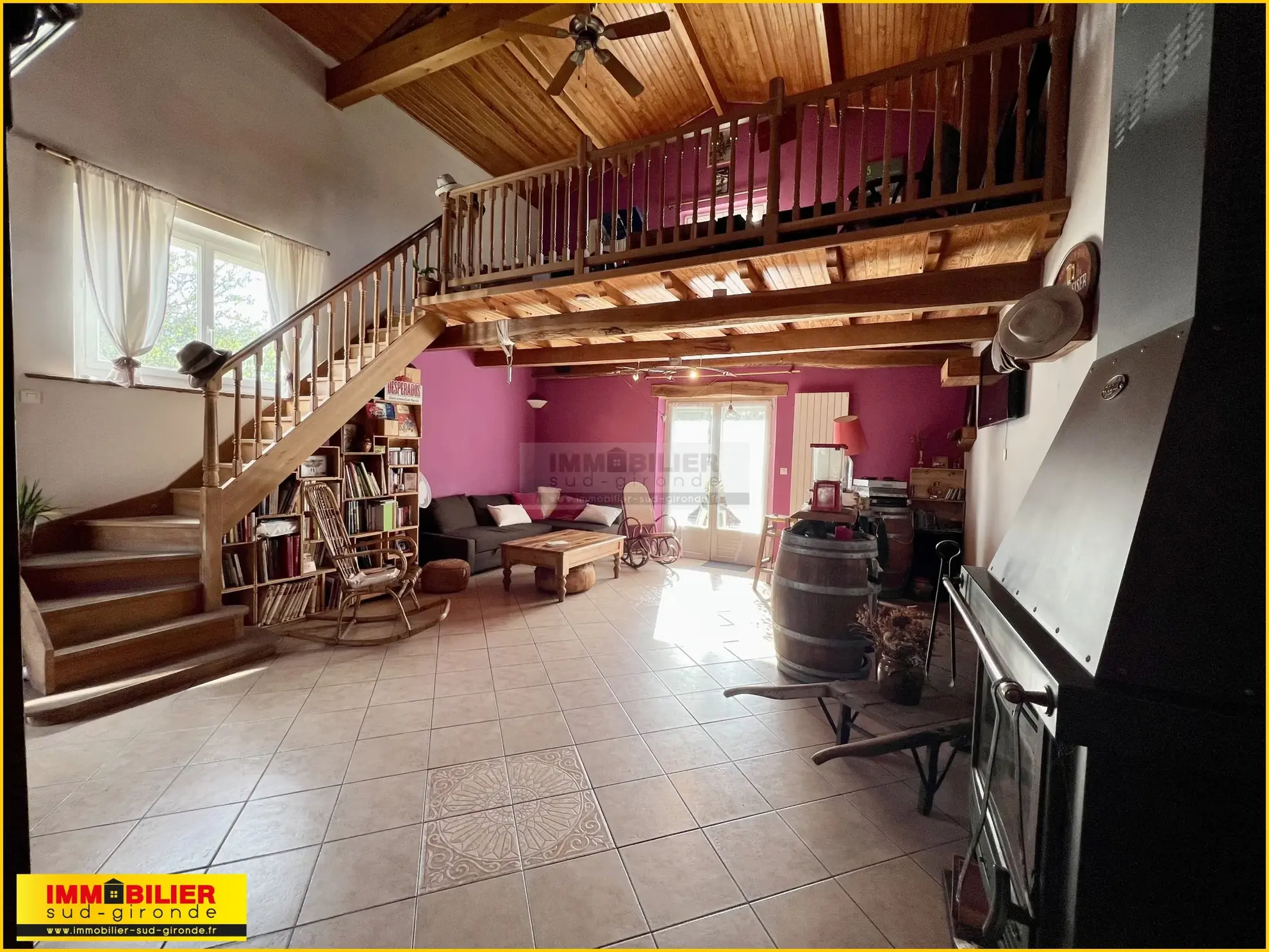 Belle maison familiale à Landiras avec jardin clos, proche des commodités 