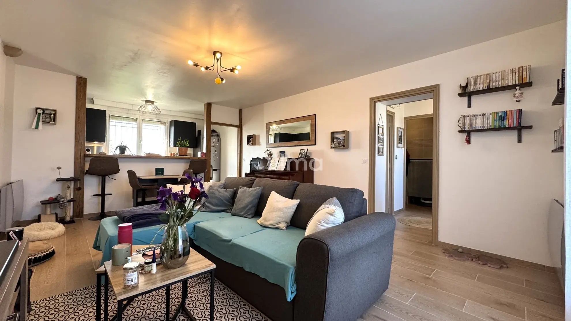 Charmant appartement 2 pièces rénové à Jouarre, cadre paisible avec parking et terrasse 
