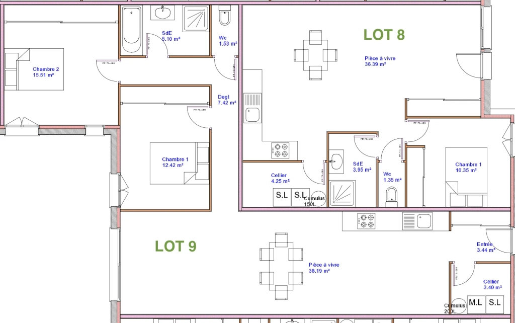 Maison de plain-pied lumineuse avec jardin à Medis - 79,52 m²