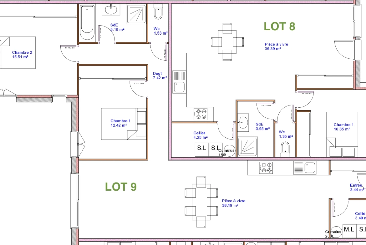 Maison de plain-pied lumineuse avec jardin à Medis - 79,52 m² 