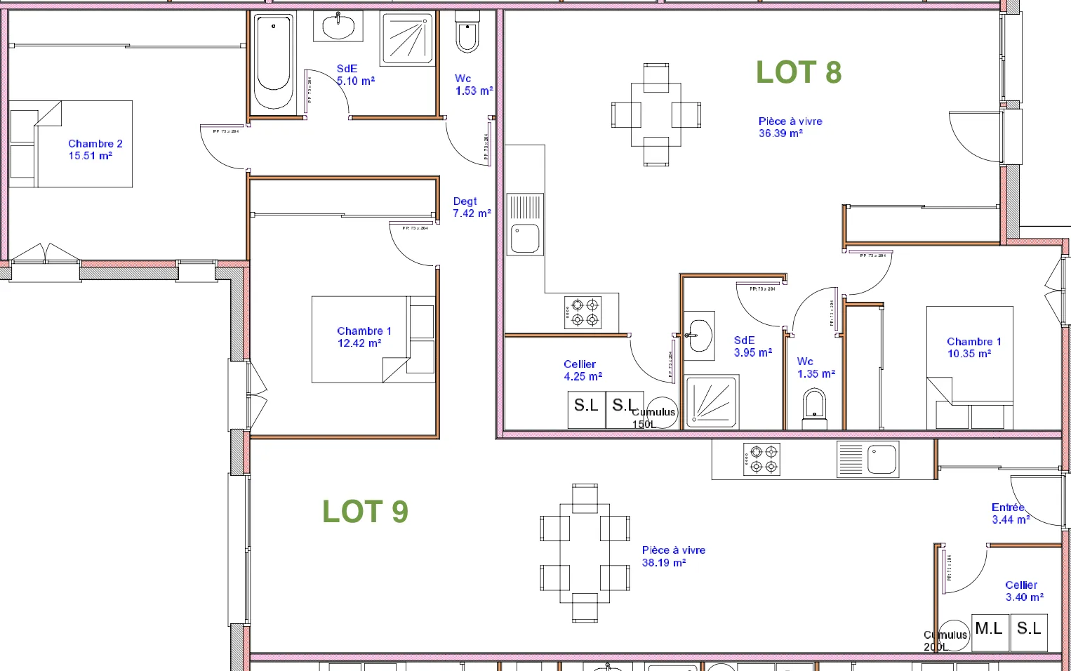 Maison de plain-pied lumineuse avec jardin à Medis - 79,52 m² 