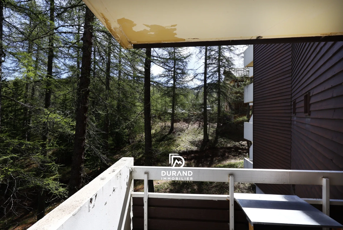 Studio à vendre à Vars, secteur Point Show, 21 m², proche pistes et commodités 