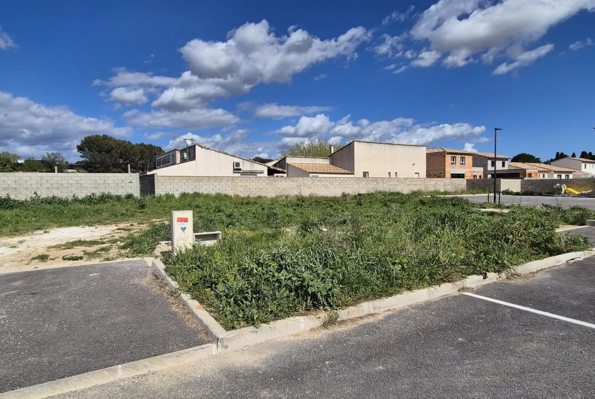 Terrain à bâtir viabilisé de 285 m² à Gallargues-le-Montueux, éligible PTZ 2025 