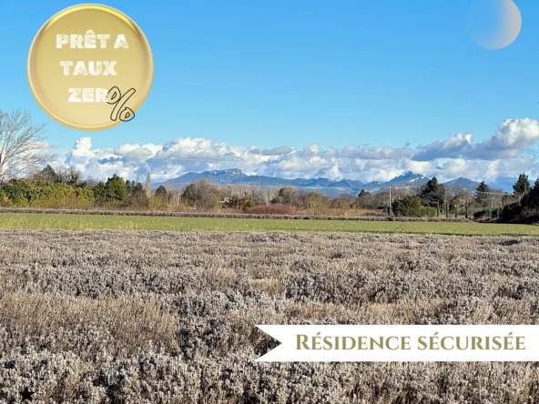 Terrain constructible sécurisé à Orange avec permis et viabilisation complète 