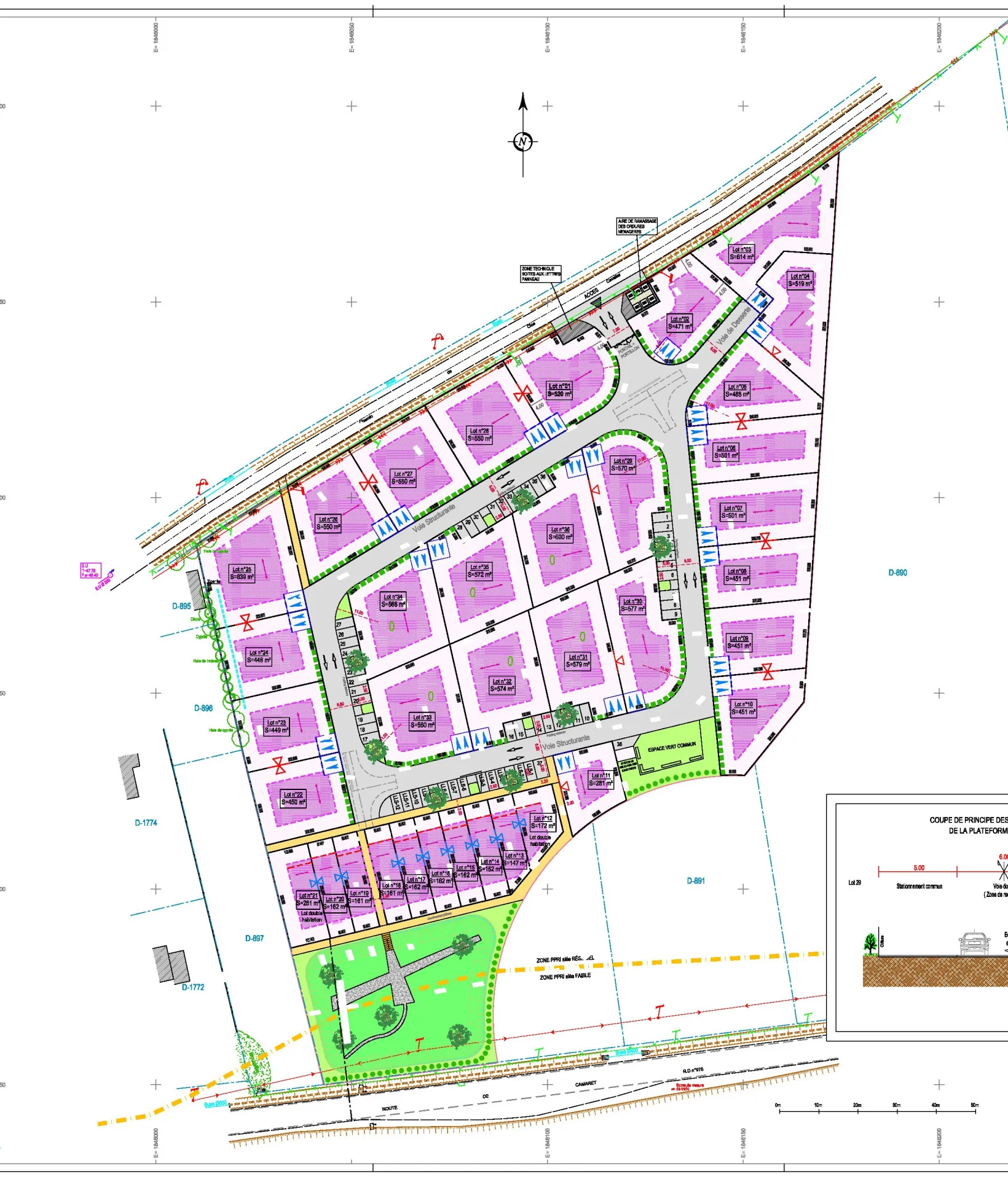 Terrain constructible sécurisé à Orange avec permis et viabilisation complète 