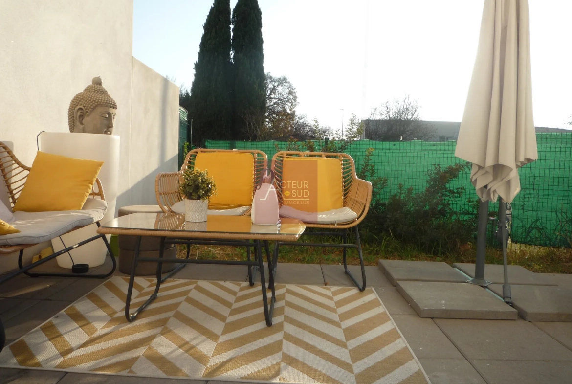 Maison 4 pièces à Montpellier avec jardin et terrasse ensoleillée 