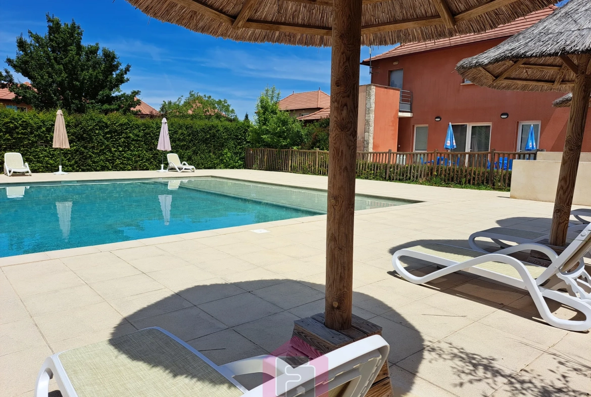 Bel appartement de 26 m² en résidence de tourisme à Prayssac 