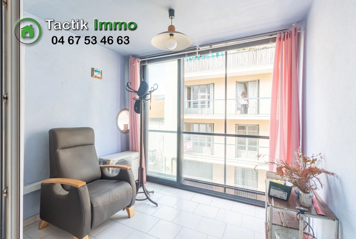 Appartement traversant de 52 m² à vendre au centre-ville de Sète 