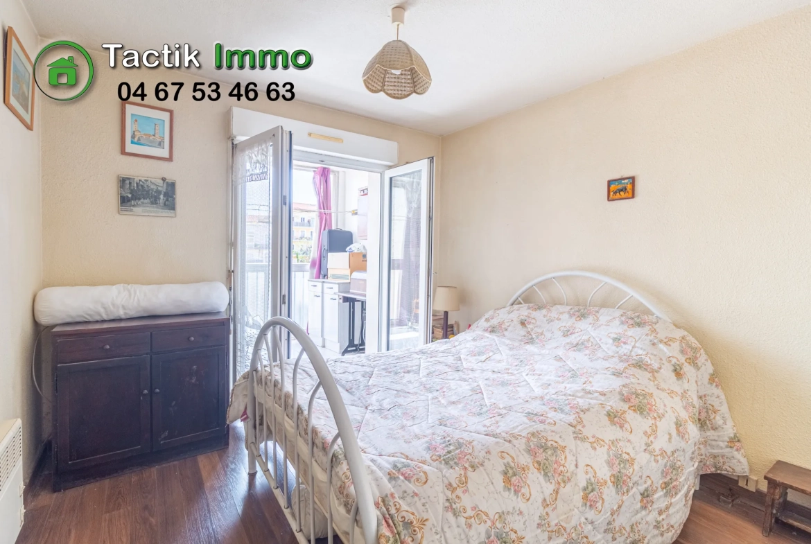 Appartement traversant de 52 m² à vendre au centre-ville de Sète 