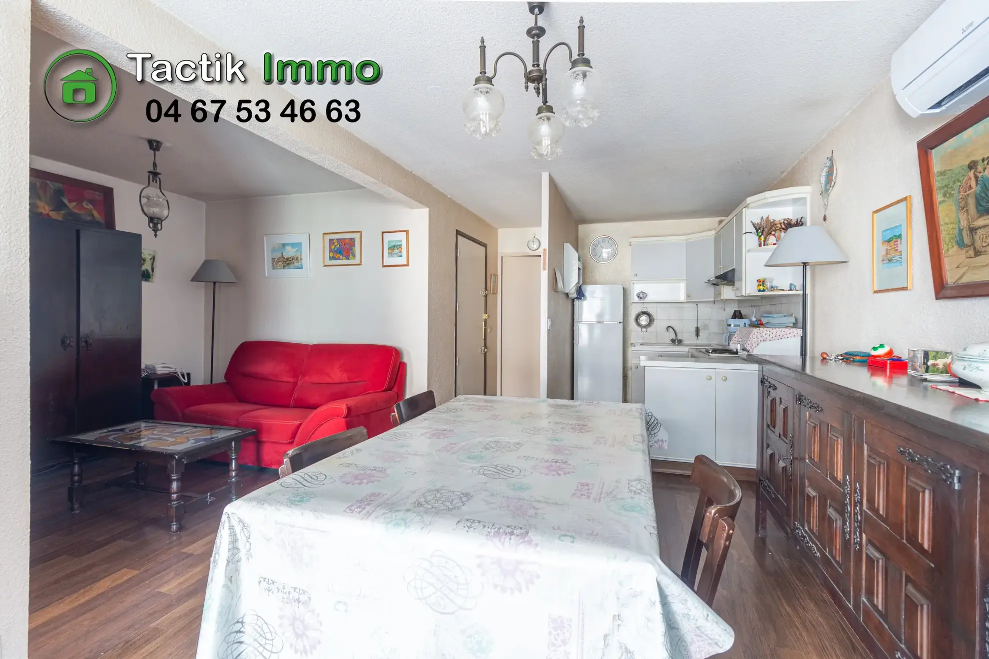 Appartement traversant de 52 m² à vendre au centre-ville de Sète 
