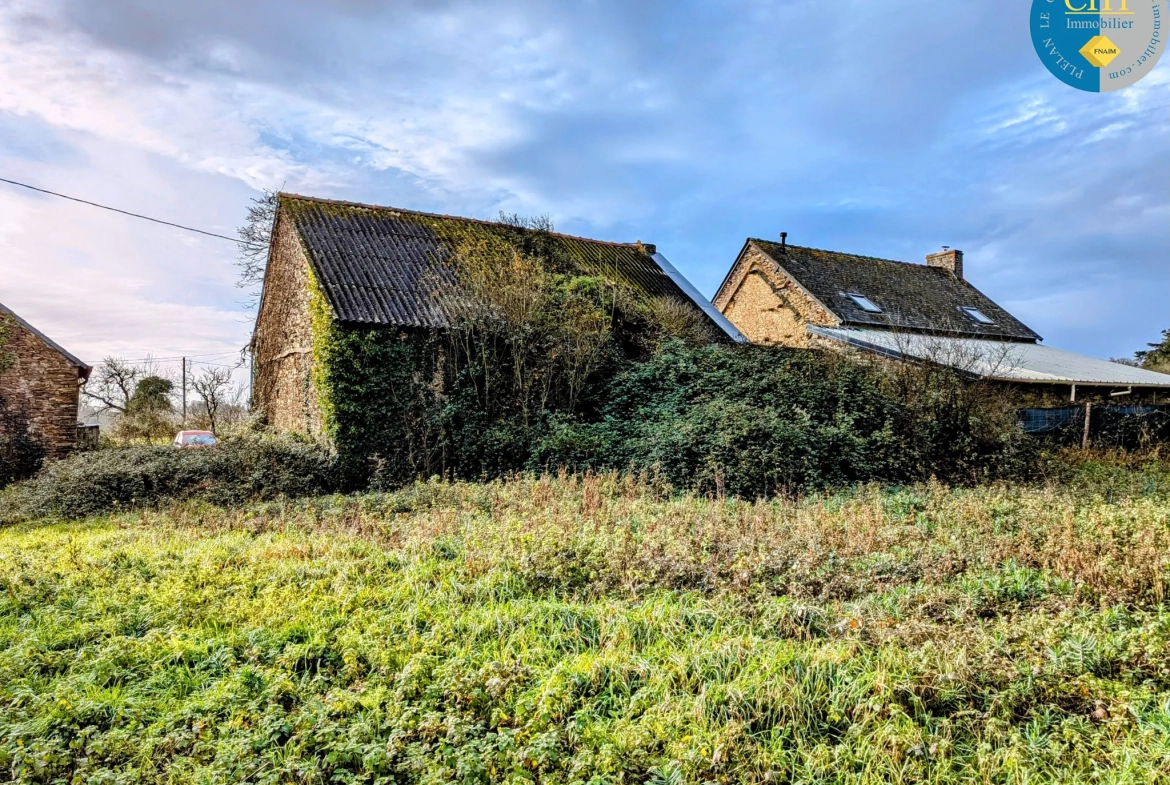 Maison en pierre à rénover à Tréal - Terrain arboré de 3750 m² 
