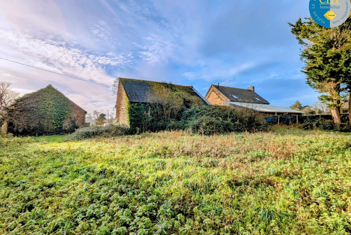 Maison en pierre à rénover à Tréal - Terrain arboré de 3750 m² 