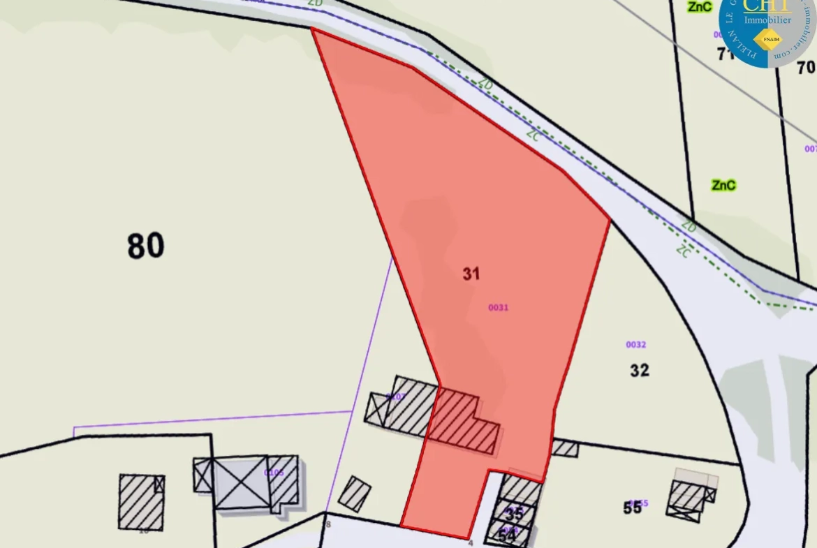Maison en pierre à rénover à Tréal - Terrain arboré de 3750 m² 