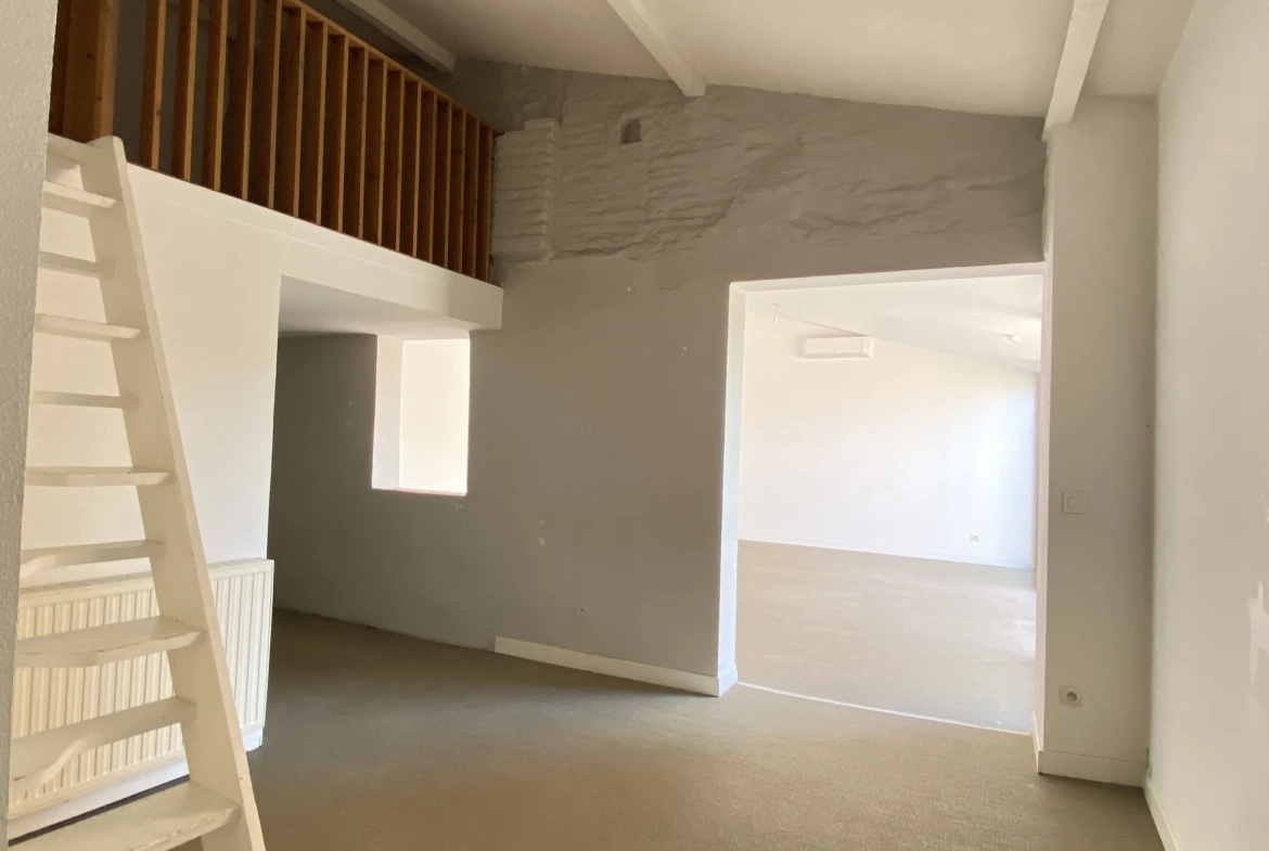 Appartement atypique avec terrasse au dernier étage à Perpignan en centre-ville 