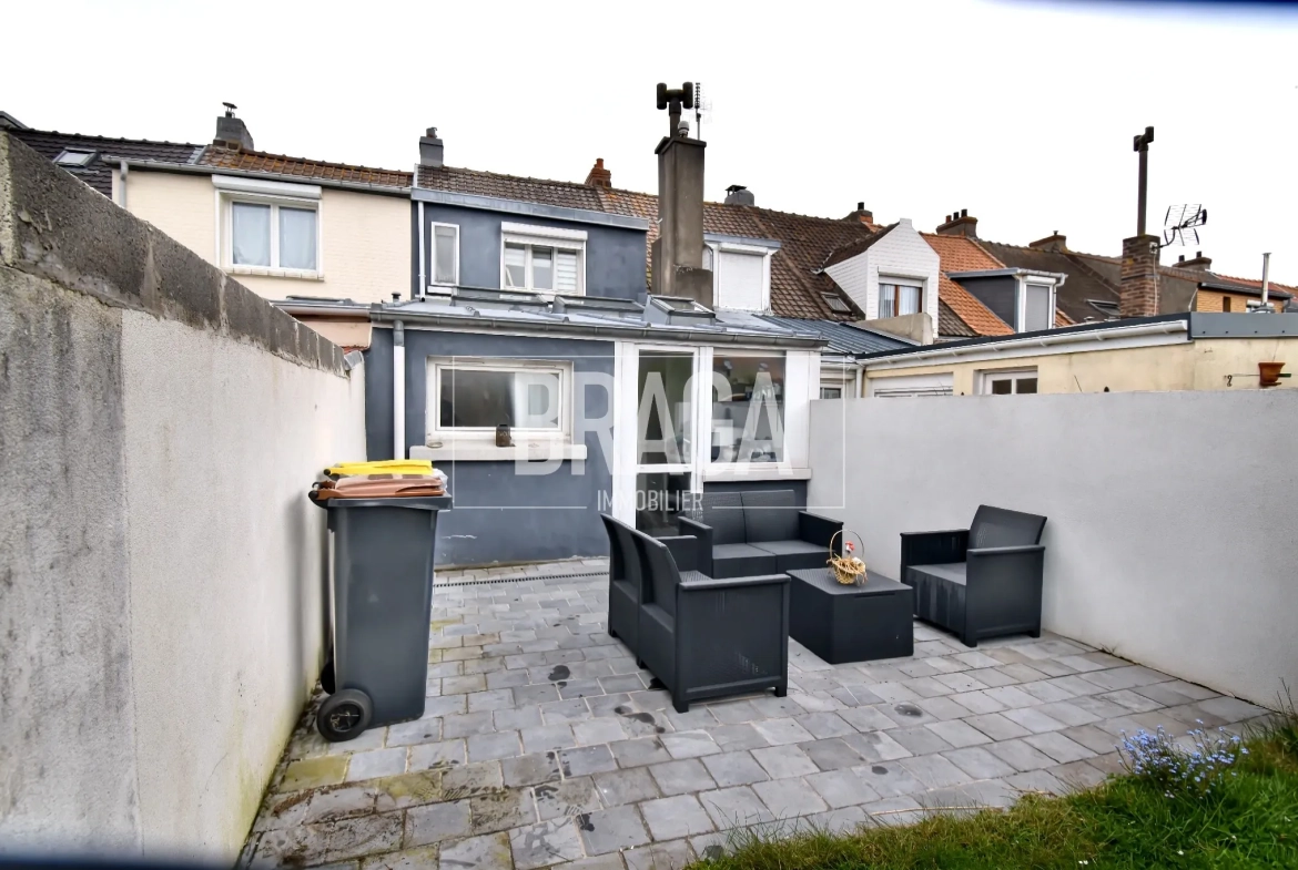 Maison lumineuse de 75 m² avec jardin et terrasse à Boulogne-sur-Mer 