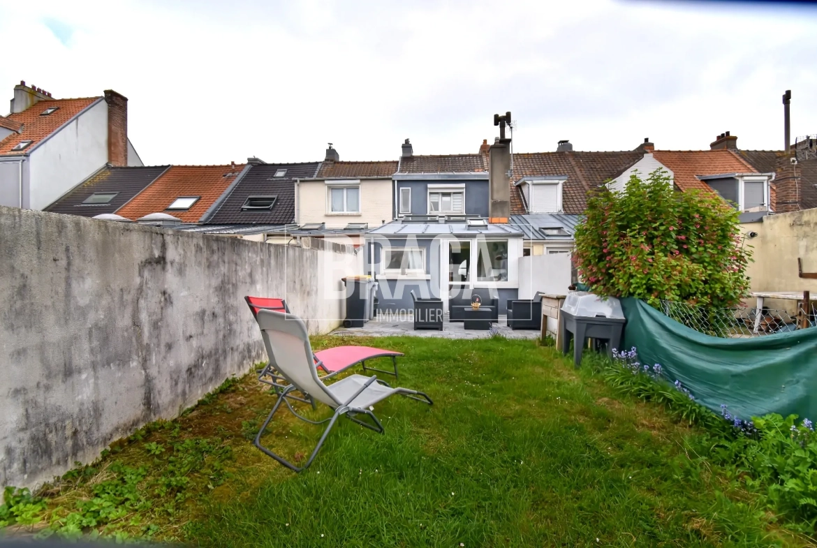 Maison lumineuse de 75 m² avec jardin et terrasse à Boulogne-sur-Mer 