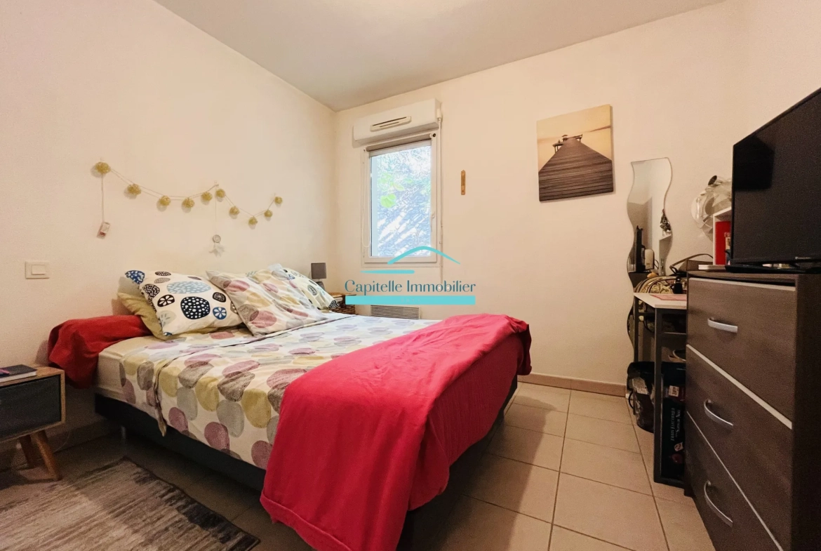 Appartement T2 loué de 40 m² à Sete avec balcon et parking 