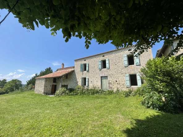 Charmante maison gasconne en pierre avec grand terrain à Moncrabeau