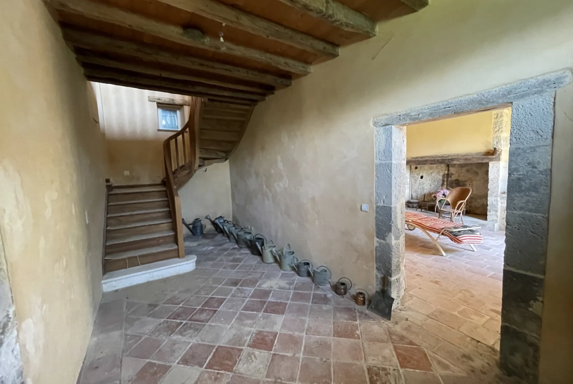 Charmante maison gasconne en pierre avec grand terrain à Moncrabeau 