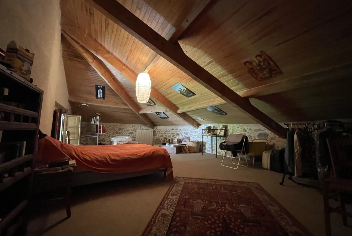 Charmante maison gasconne en pierre avec grand terrain à Moncrabeau 