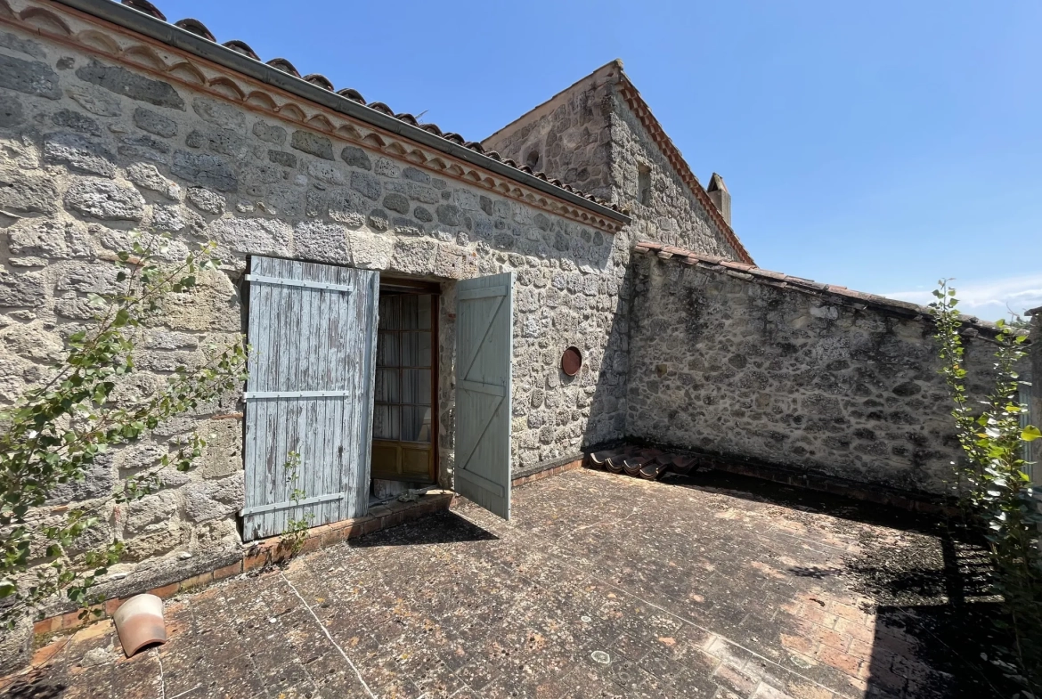 Charmante maison gasconne en pierre avec grand terrain à Moncrabeau 