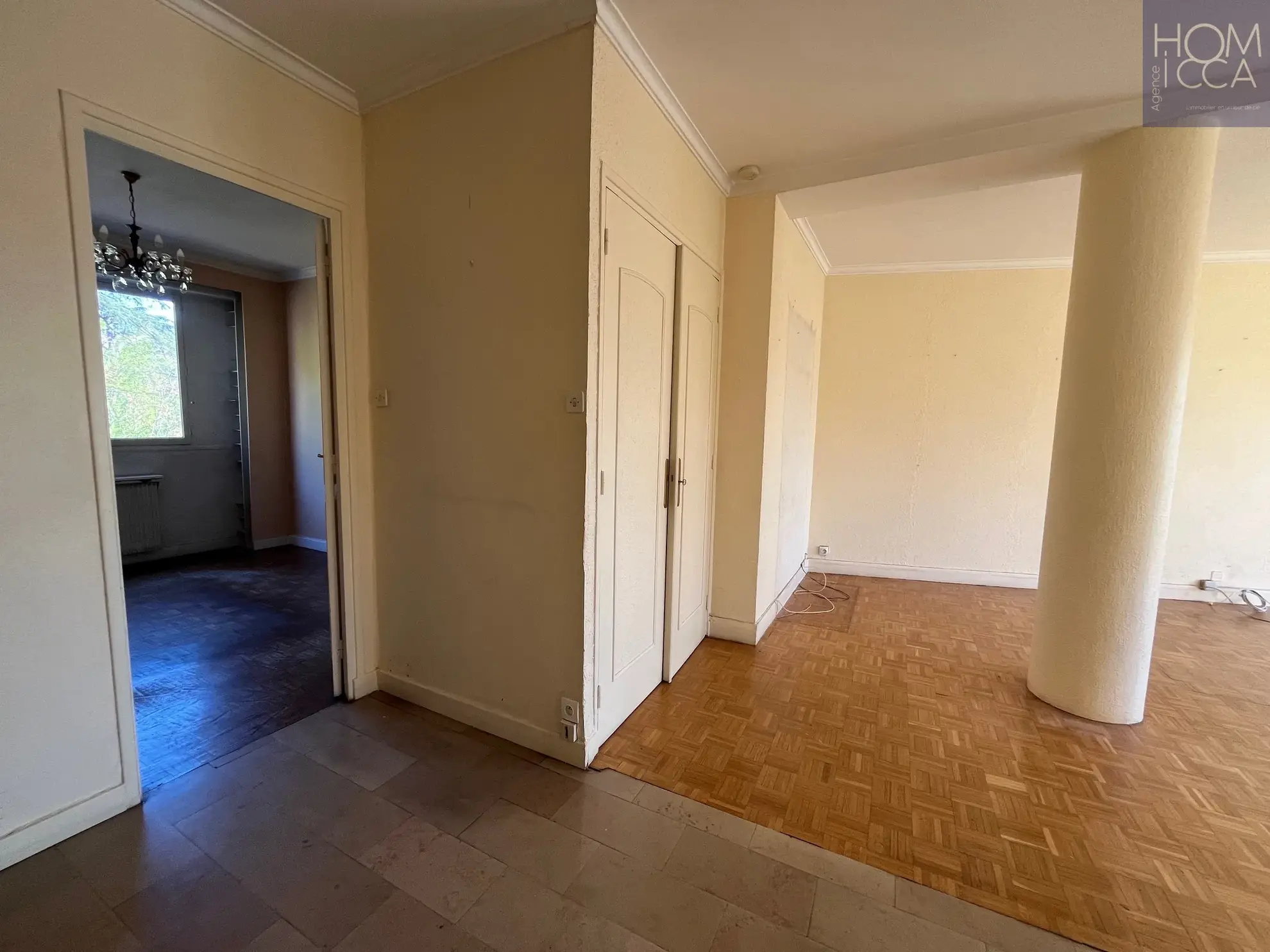 A vendre Grand T2 avec vue panoramique sur la Saône à Lyon 4e quai Joseph Gillet 