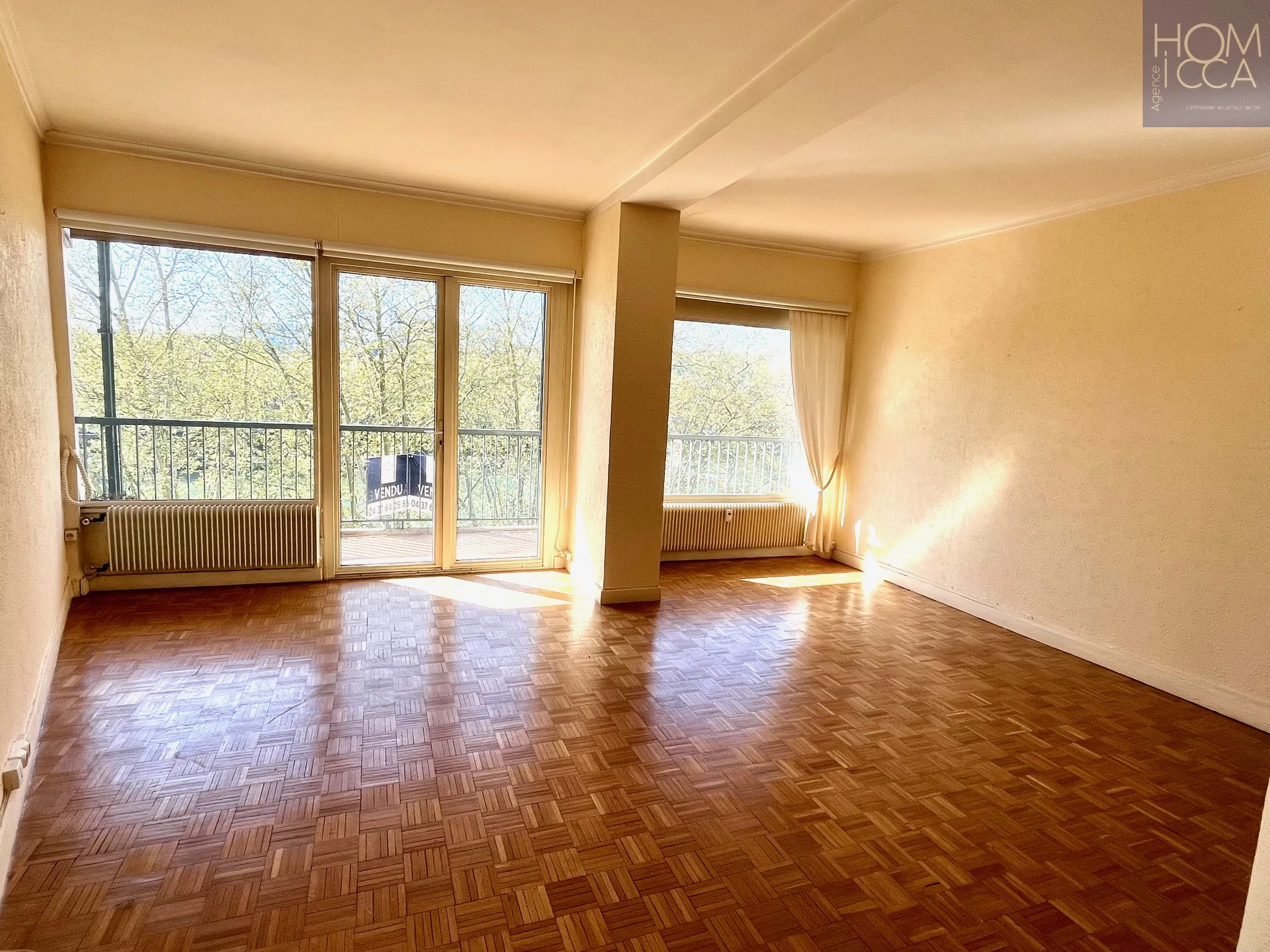 A vendre Grand T2 avec vue panoramique sur la Saône à Lyon 4e quai Joseph Gillet 