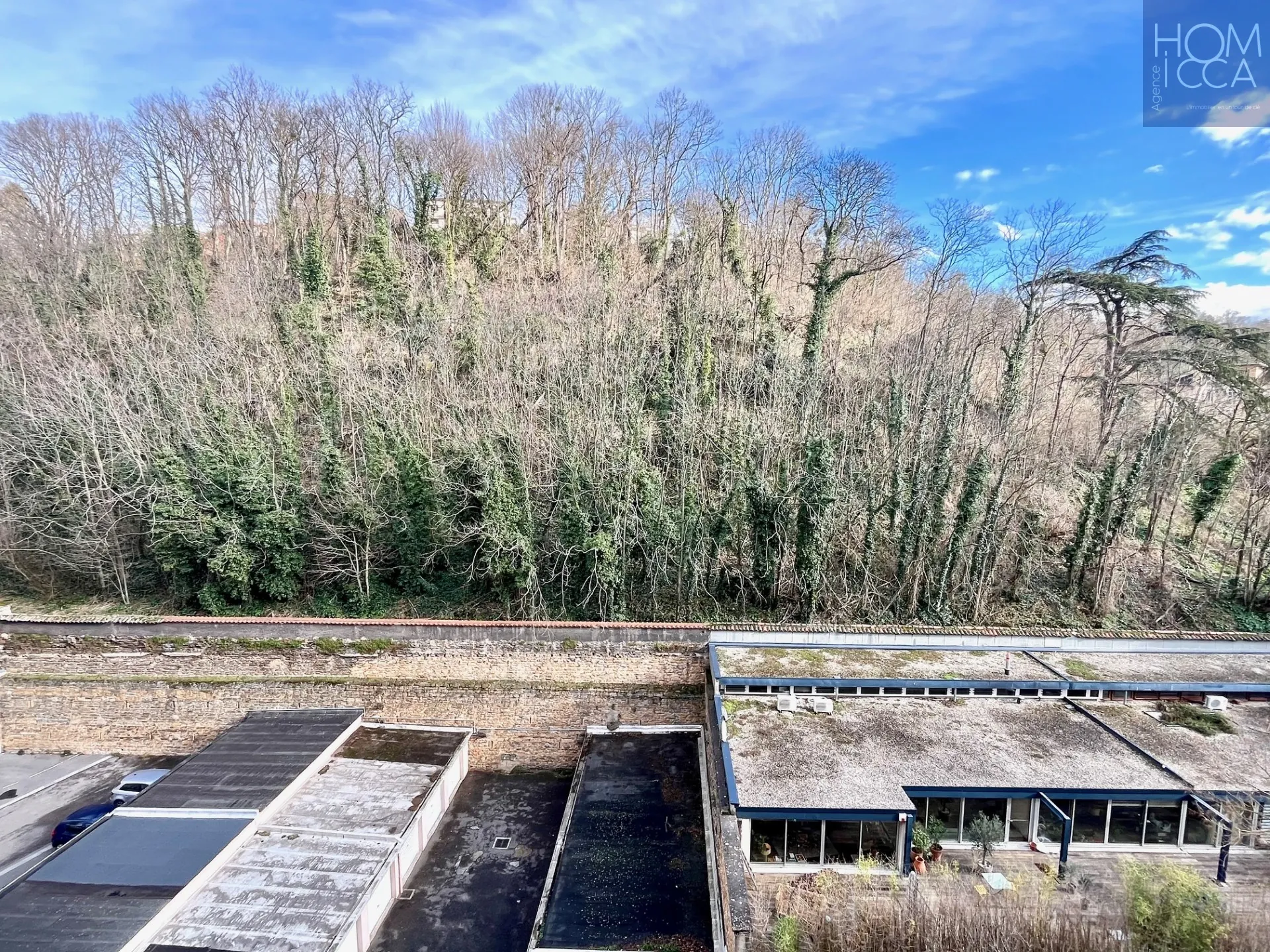 A vendre Grand T2 avec vue panoramique sur la Saône à Lyon 4e quai Joseph Gillet 