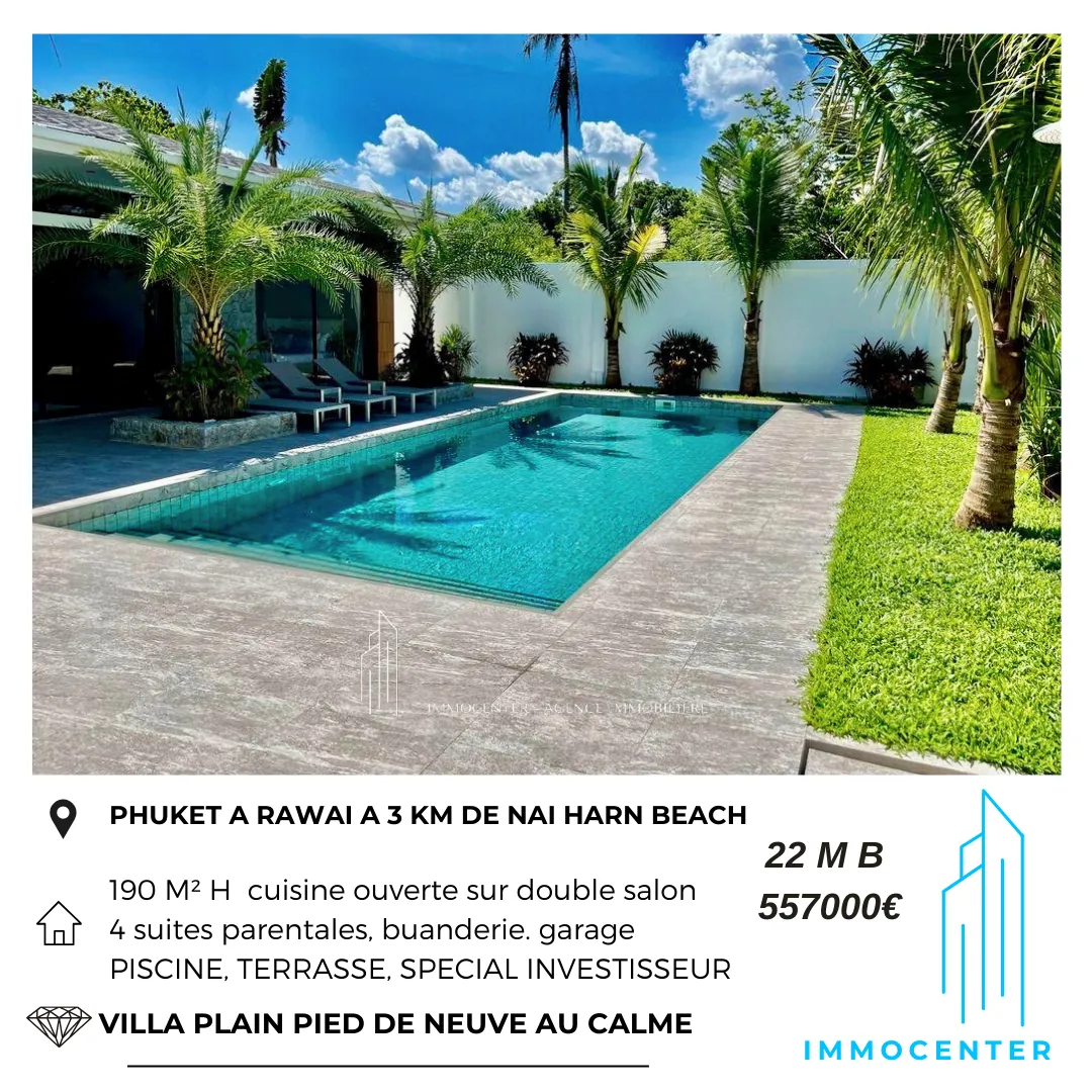 Investissez ou expatrié à Muang Phuket avec cet appartement vue mer et piscine 