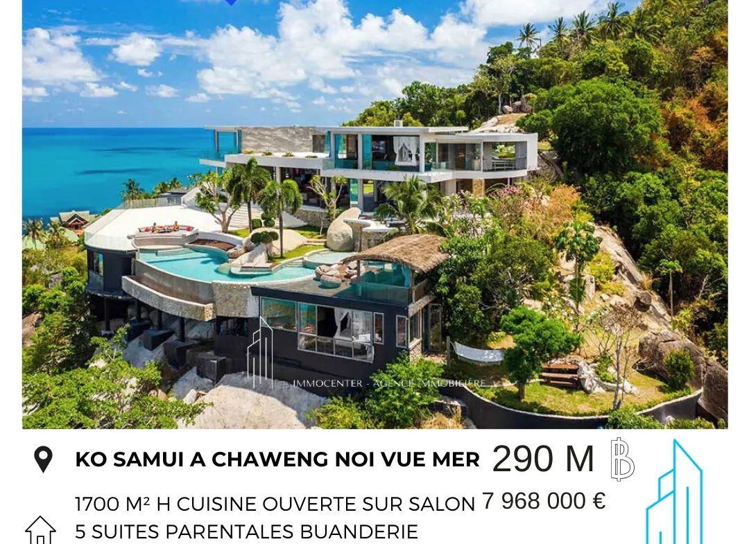 Investissez ou expatrié à Muang Phuket avec cet appartement vue mer et piscine 