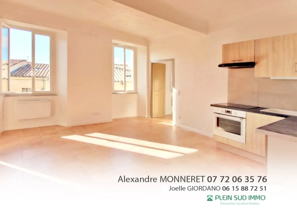Appartement 3 pièces rénové à vendre à Grasse, secteur Magagnosc La Lauve