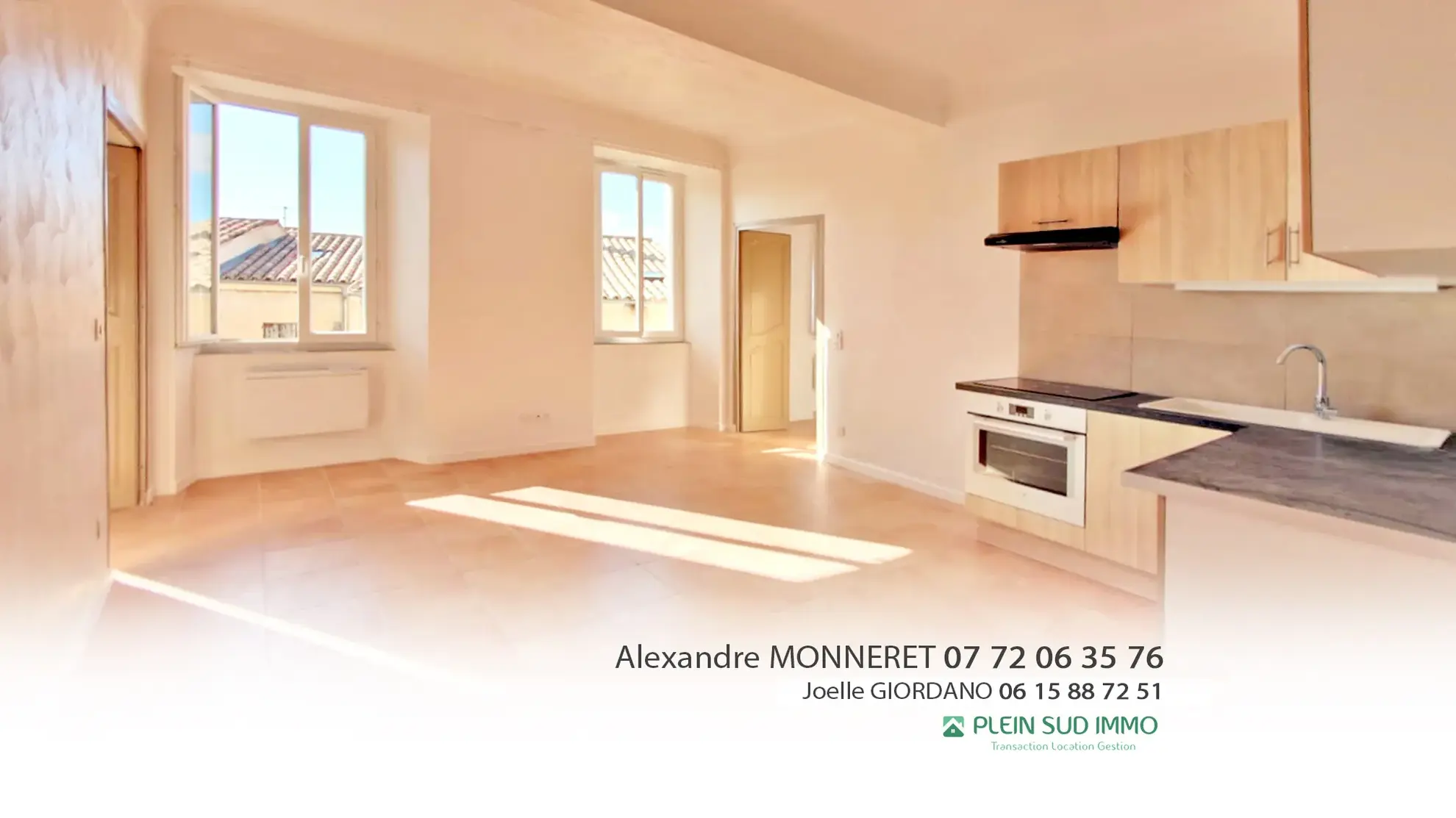 Appartement 3 pièces rénové à vendre à Grasse, secteur Magagnosc La Lauve 