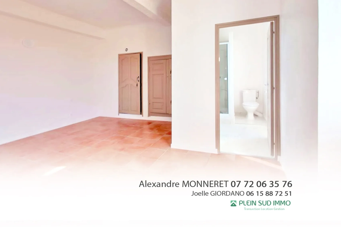 Appartement 3 pièces rénové à vendre à Grasse, secteur Magagnosc La Lauve 