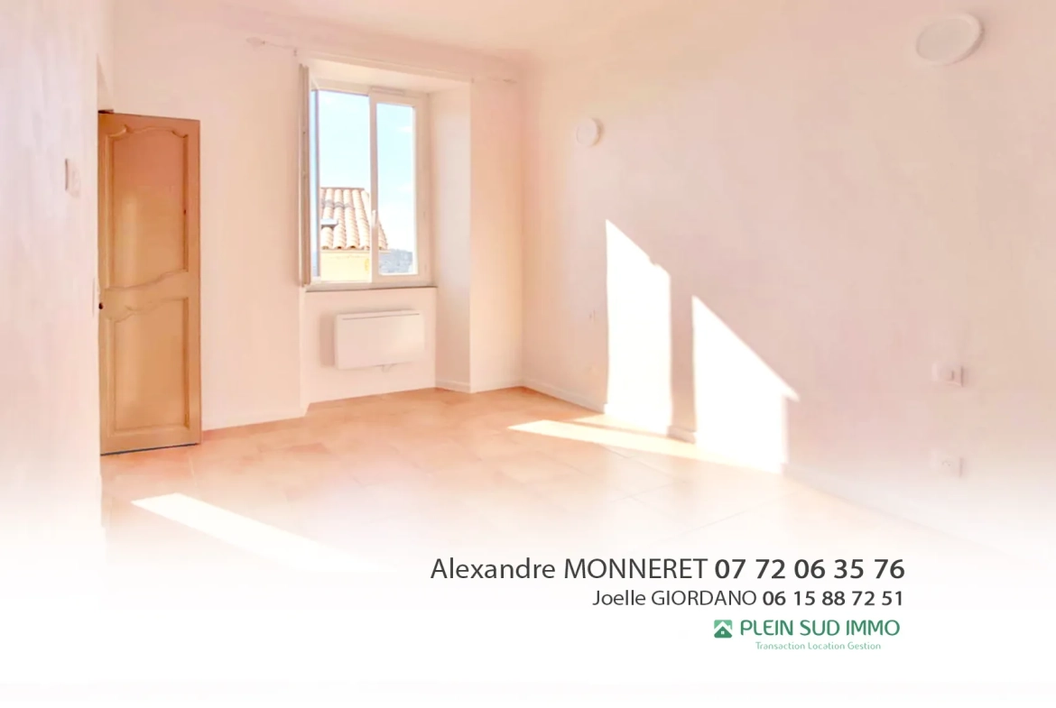 Appartement 3 pièces rénové à vendre à Grasse, secteur Magagnosc La Lauve 