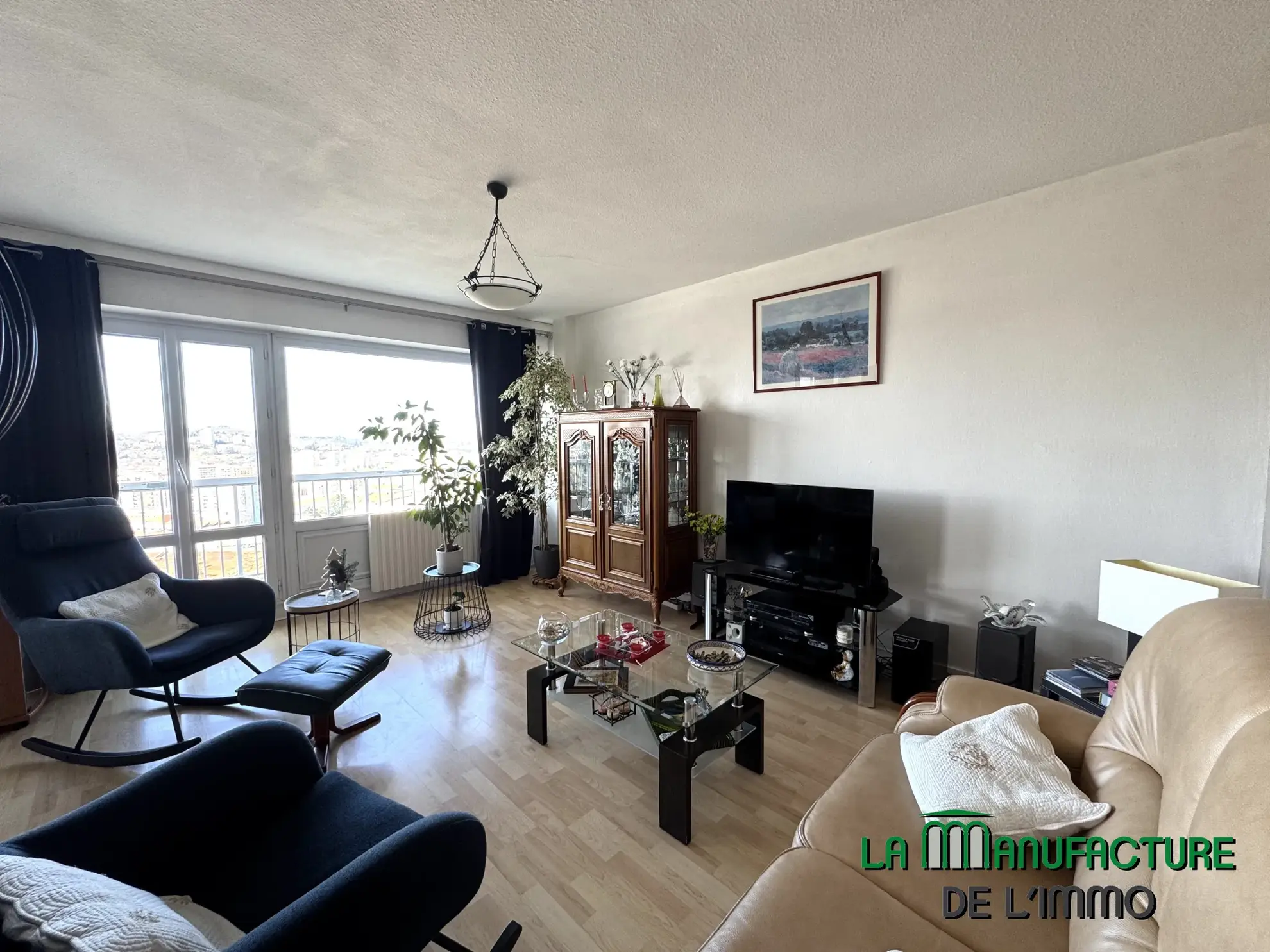 Appartement F5 avec balcon, cave et vue à Saint-Étienne - Secteur Portail Rouge 