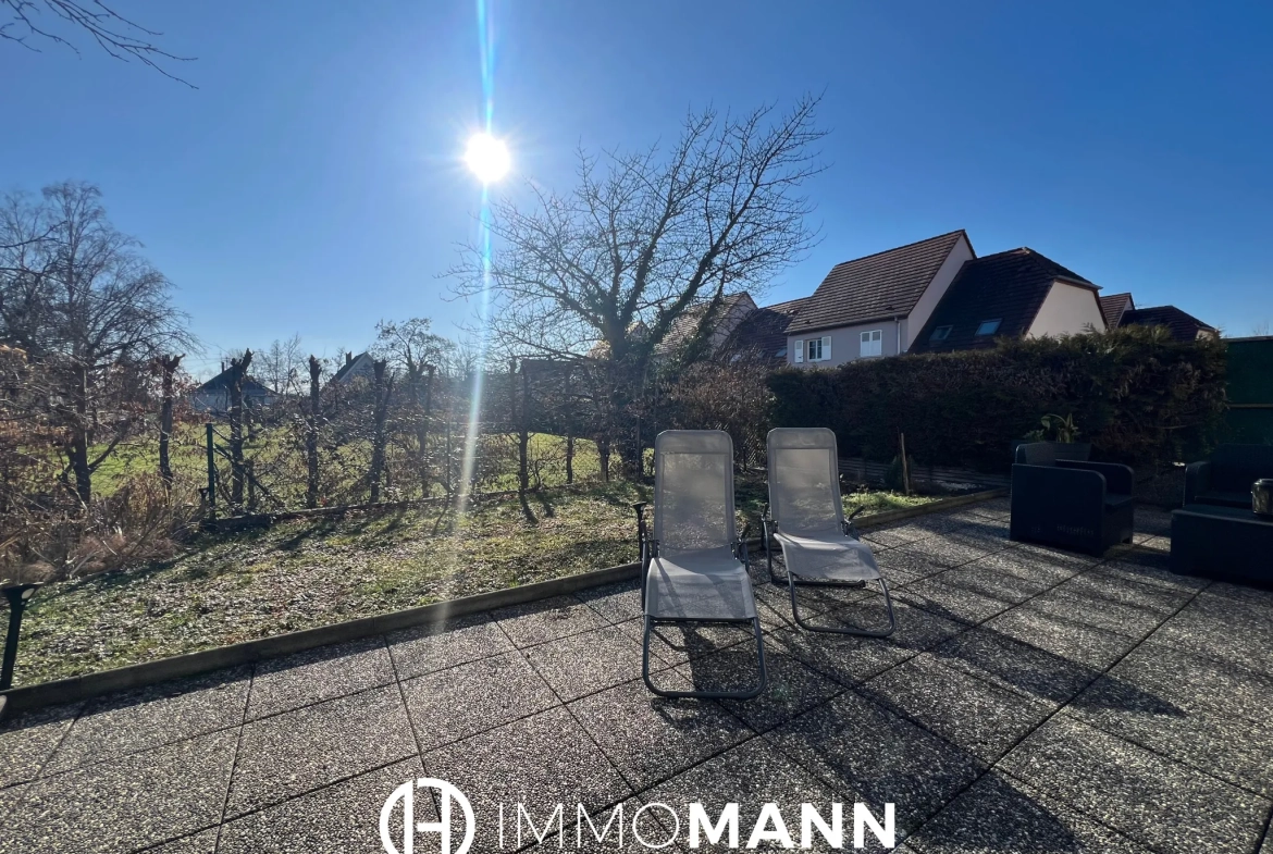Superbe appartement 3 pièces avec jardin à Plobsheim 