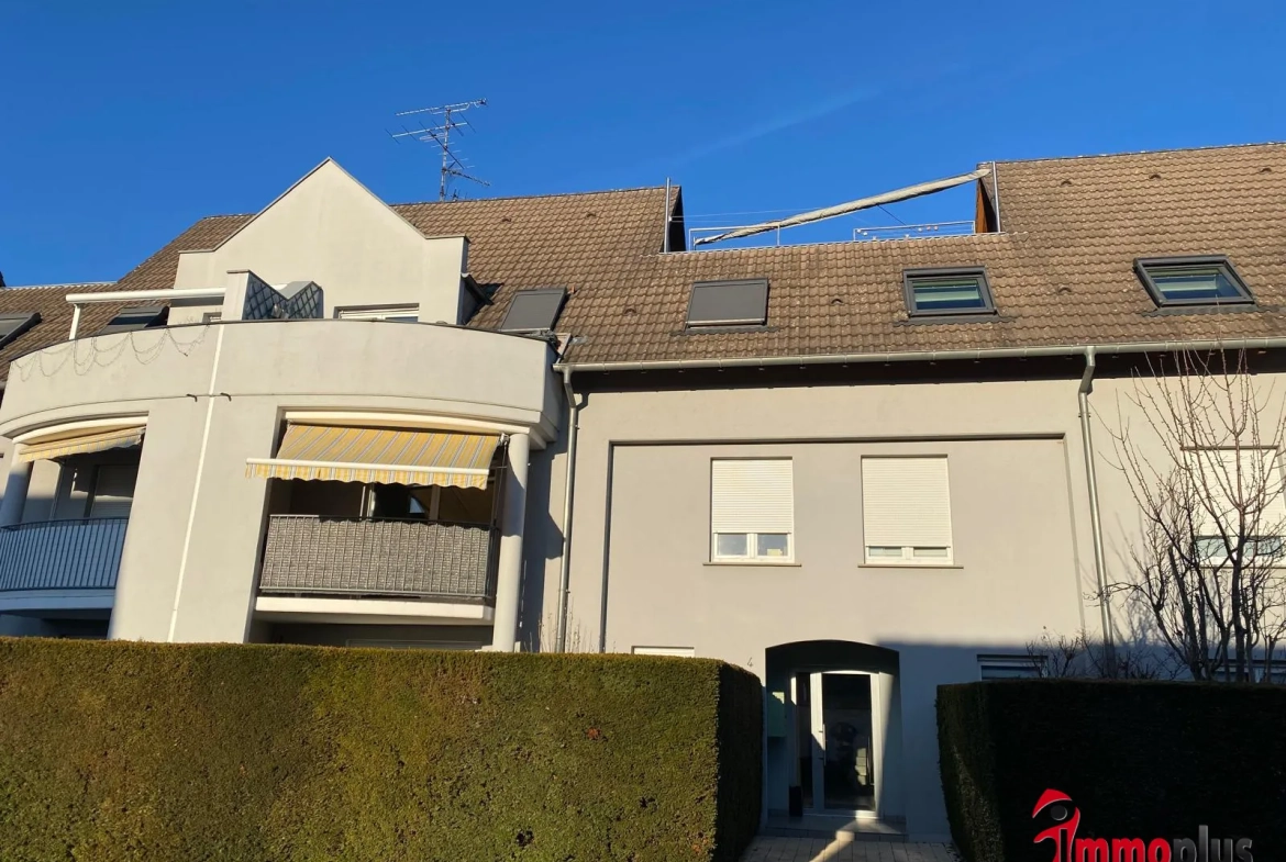Appartement 2 pièces à Saint-Louis Bourgfelden avec terrasse et parking 