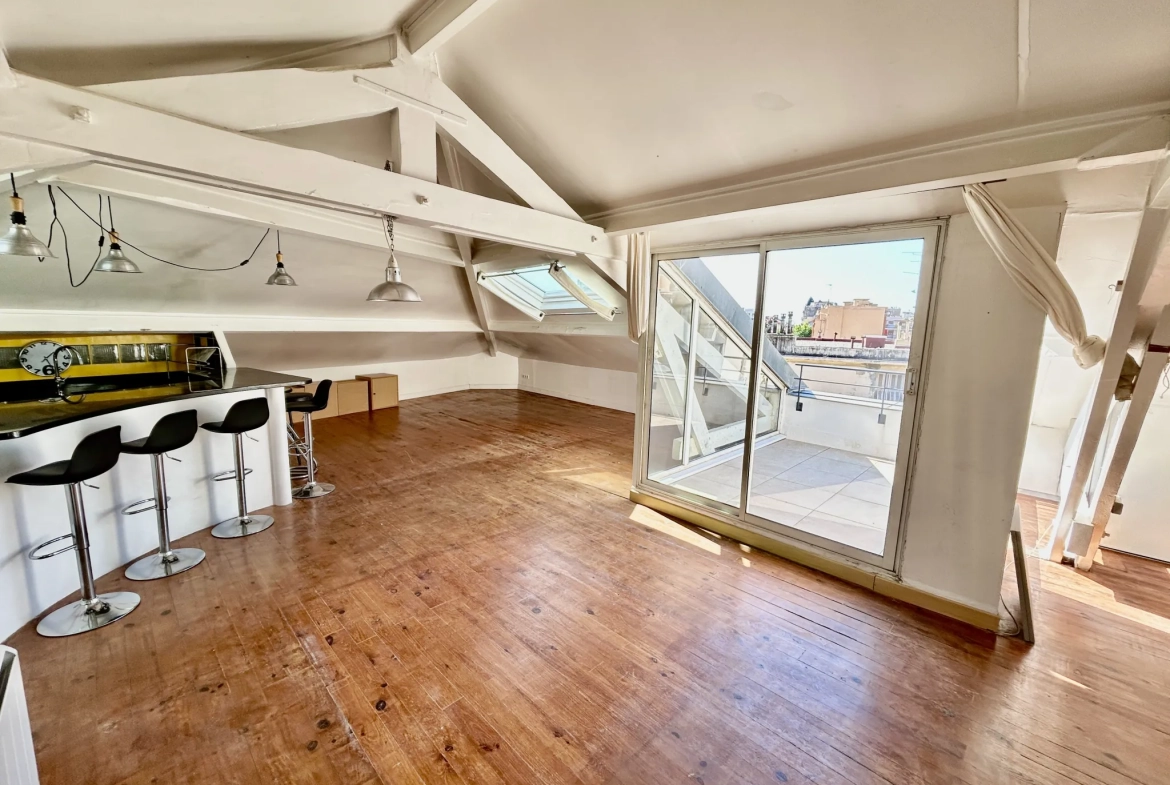 Appartement 2 pièces avec terrasse en vente à Nice Nord - Dernier étage 