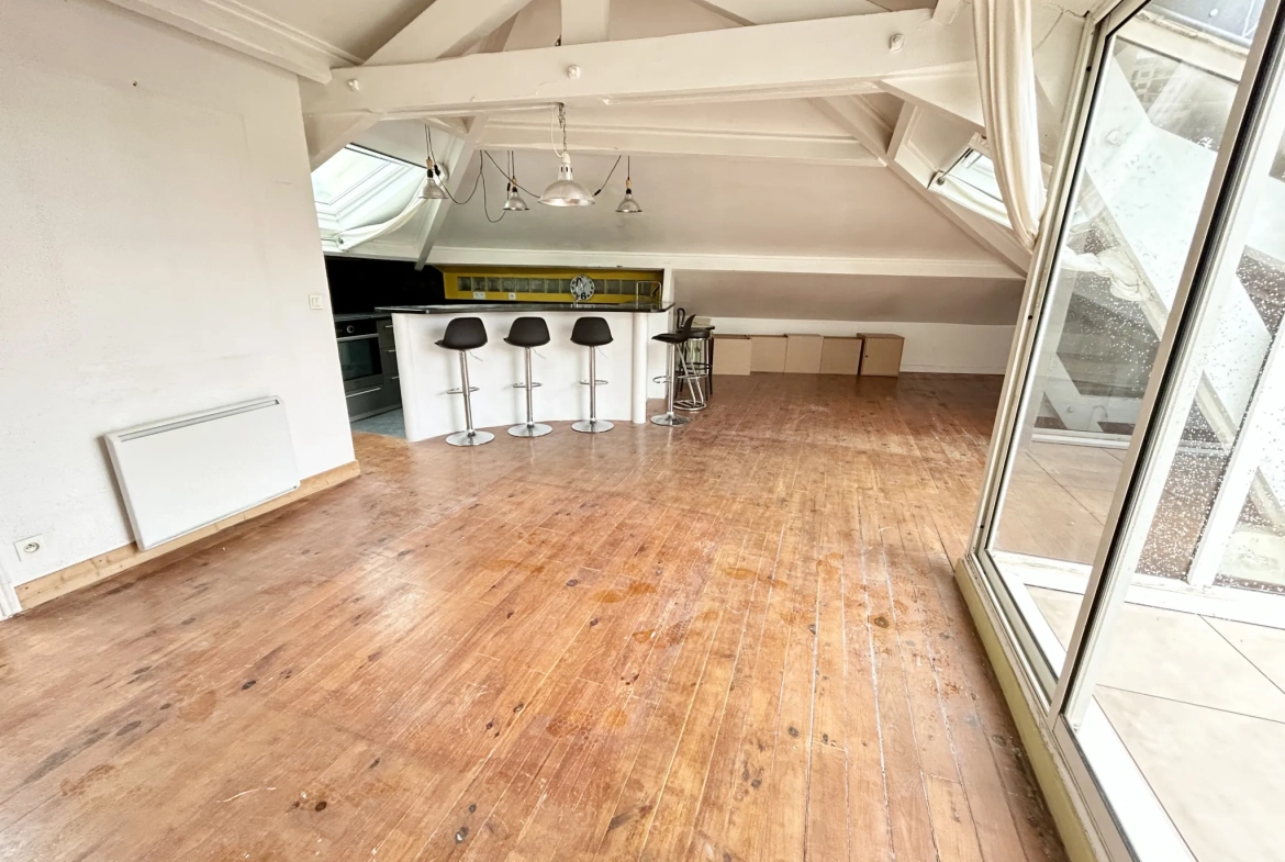 Appartement 2 pièces avec terrasse en vente à Nice Nord - Dernier étage 