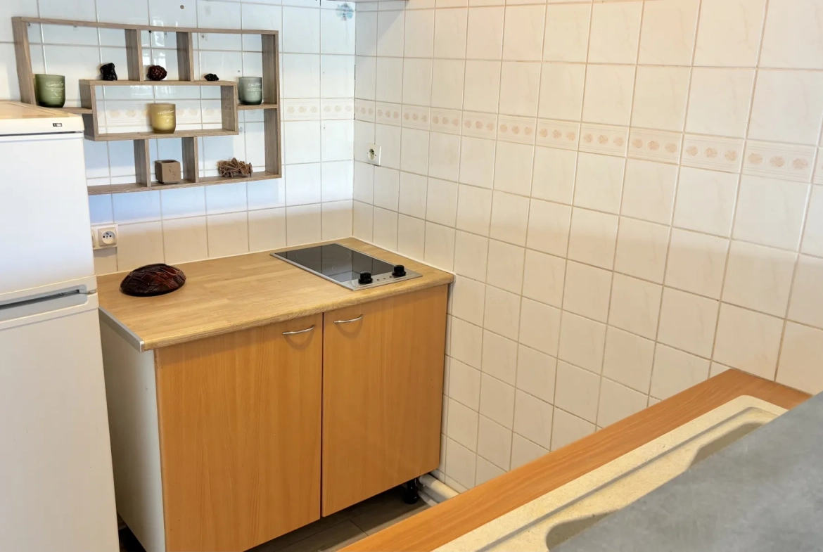 Vente d'un appartement F2 à Carnon-Plage avec loggia et vue port 