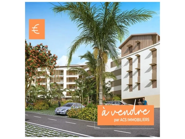 Appartement T3 neuf avec terrasse et vue mer à Fort-de-France - Résidence Belvédère du Fort
